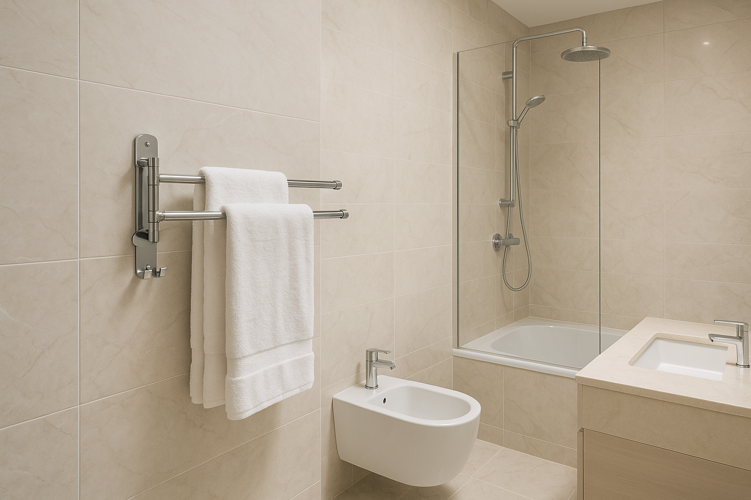 Handtuchhalter Meridian – 2 Stangen