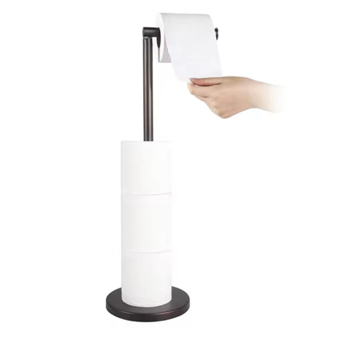 Toilettenpapierhalter Monolith – Schwarz