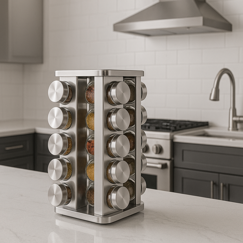 Gewürzregal Mirage – 20 Gewürzgläser