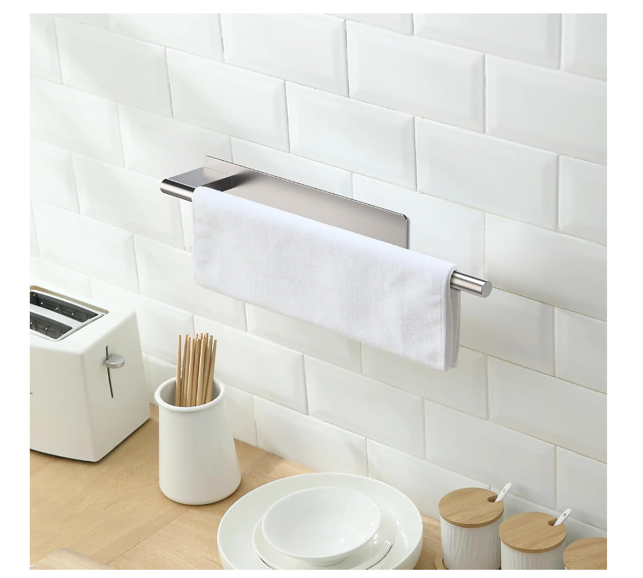 Office Restroom Set - Silver