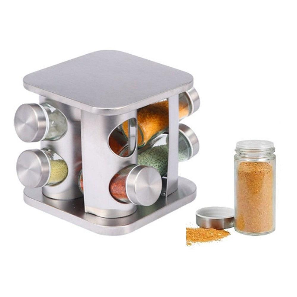 Gewürzregal Mirage – 8 Gewürzgläser