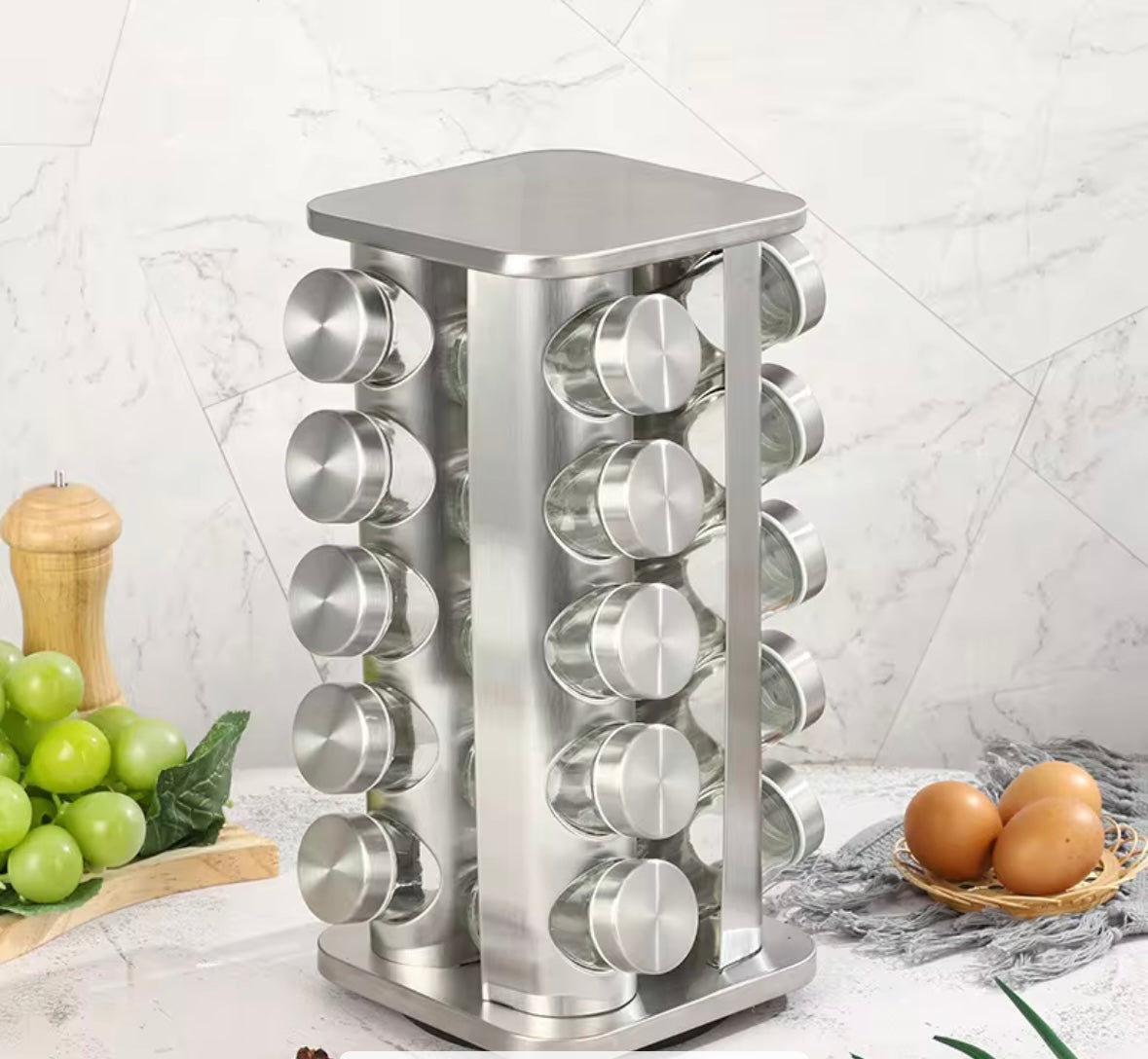 Gewürzregal Mirage – 20 Gewürzgläser