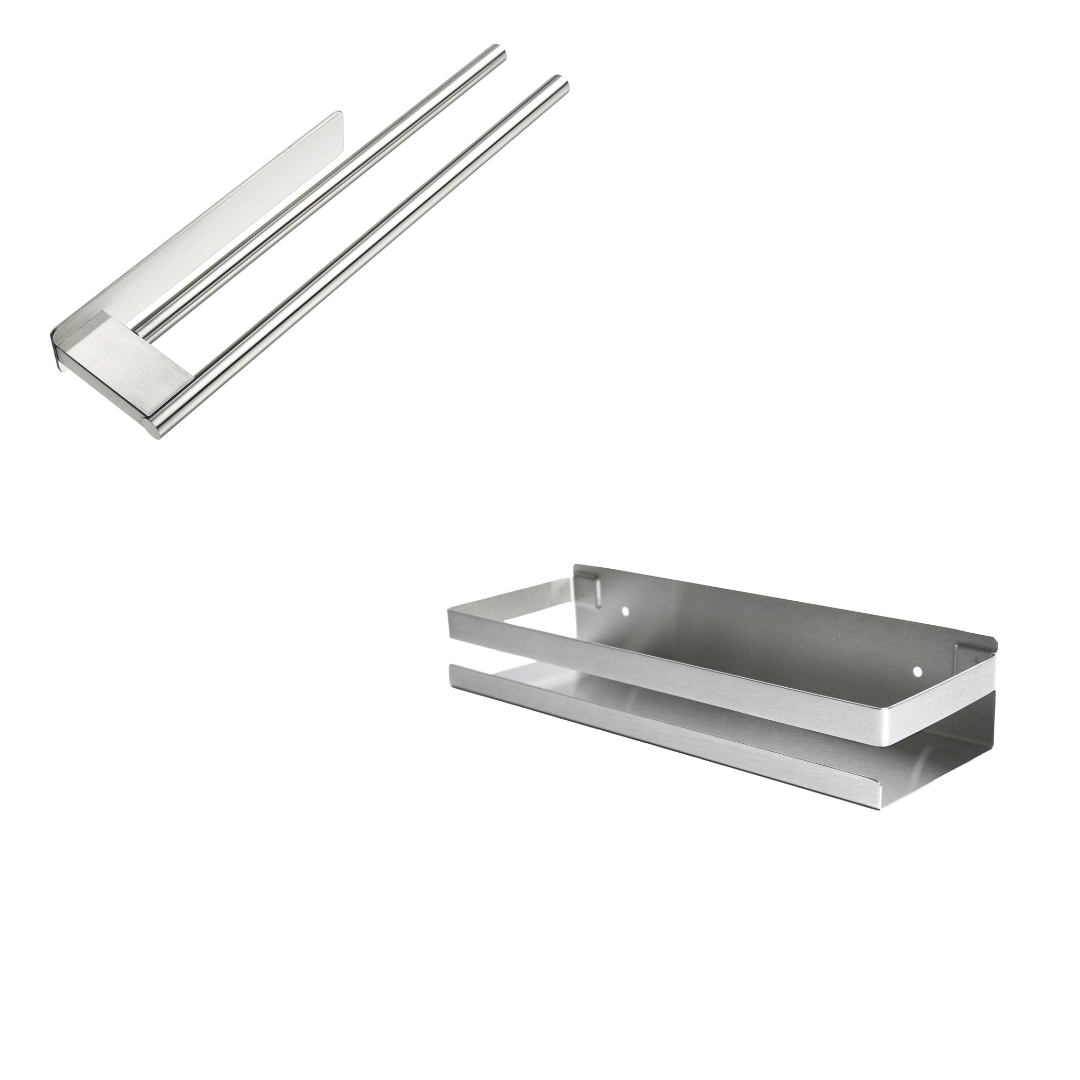 Badezimmer-Duo – Silber Edition