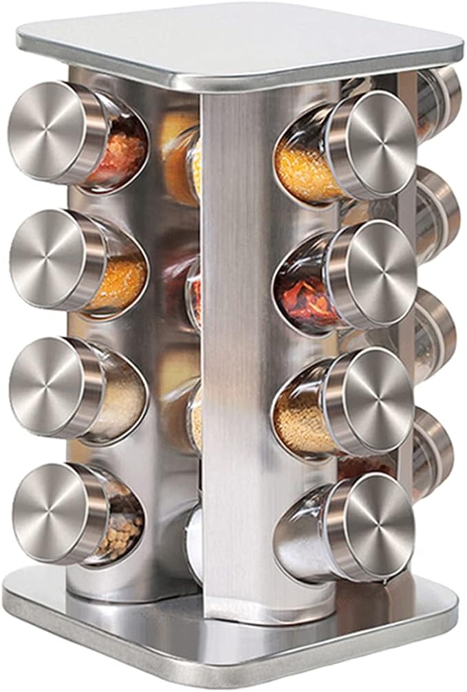 Gewürzregal Mirage – 16 Gewürzgläser