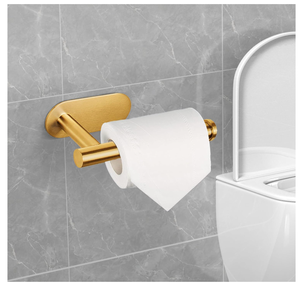 DOESS Toiletrolhouder Silhouette -Goud