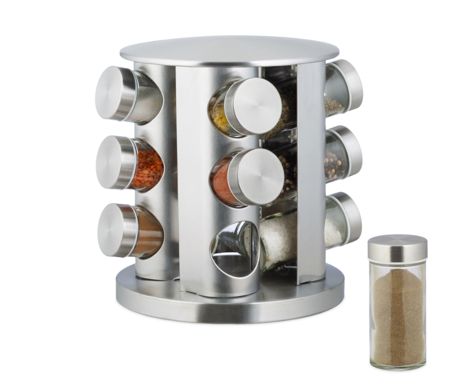 Gewürzregal Zenith – 12 Gewürzgläser