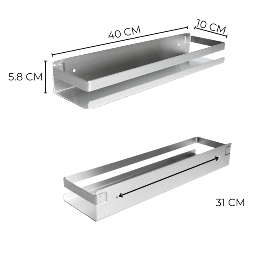 Complete Bathroom Set - Silver