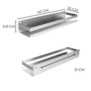 Complete Bathroom Set- Silver
