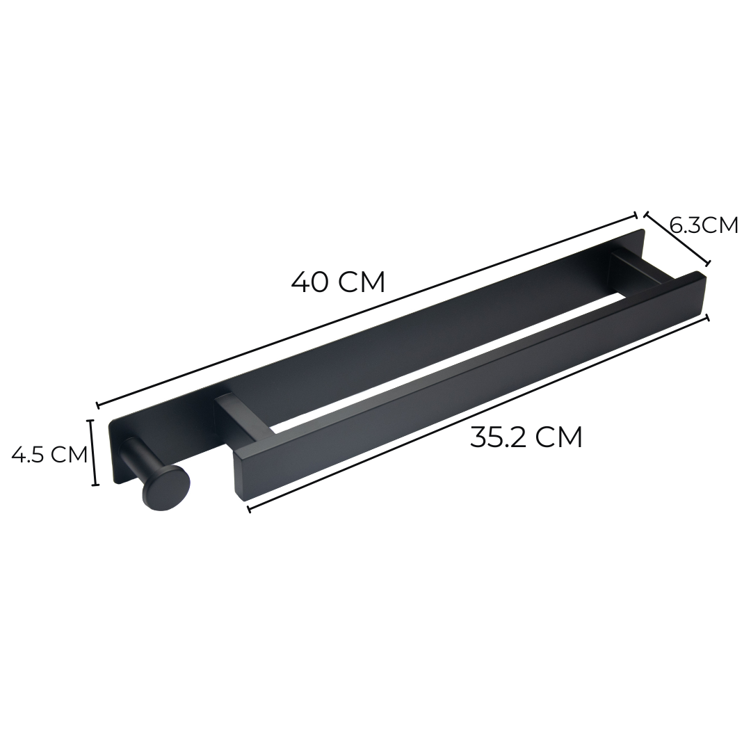 Handtuchhalter Boreal – Schwarz