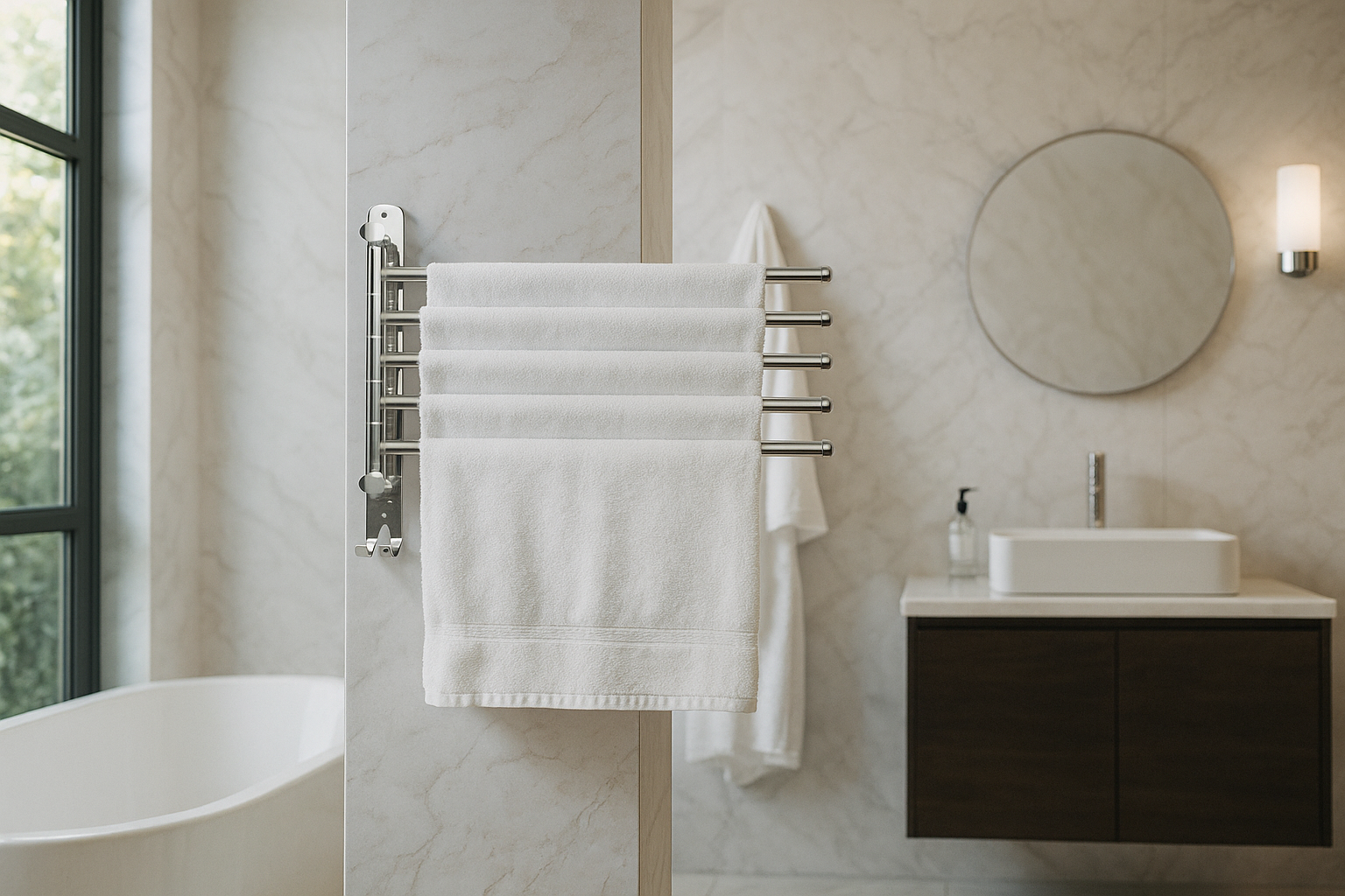 Handtuchhalter Meridian – 5 Stangen