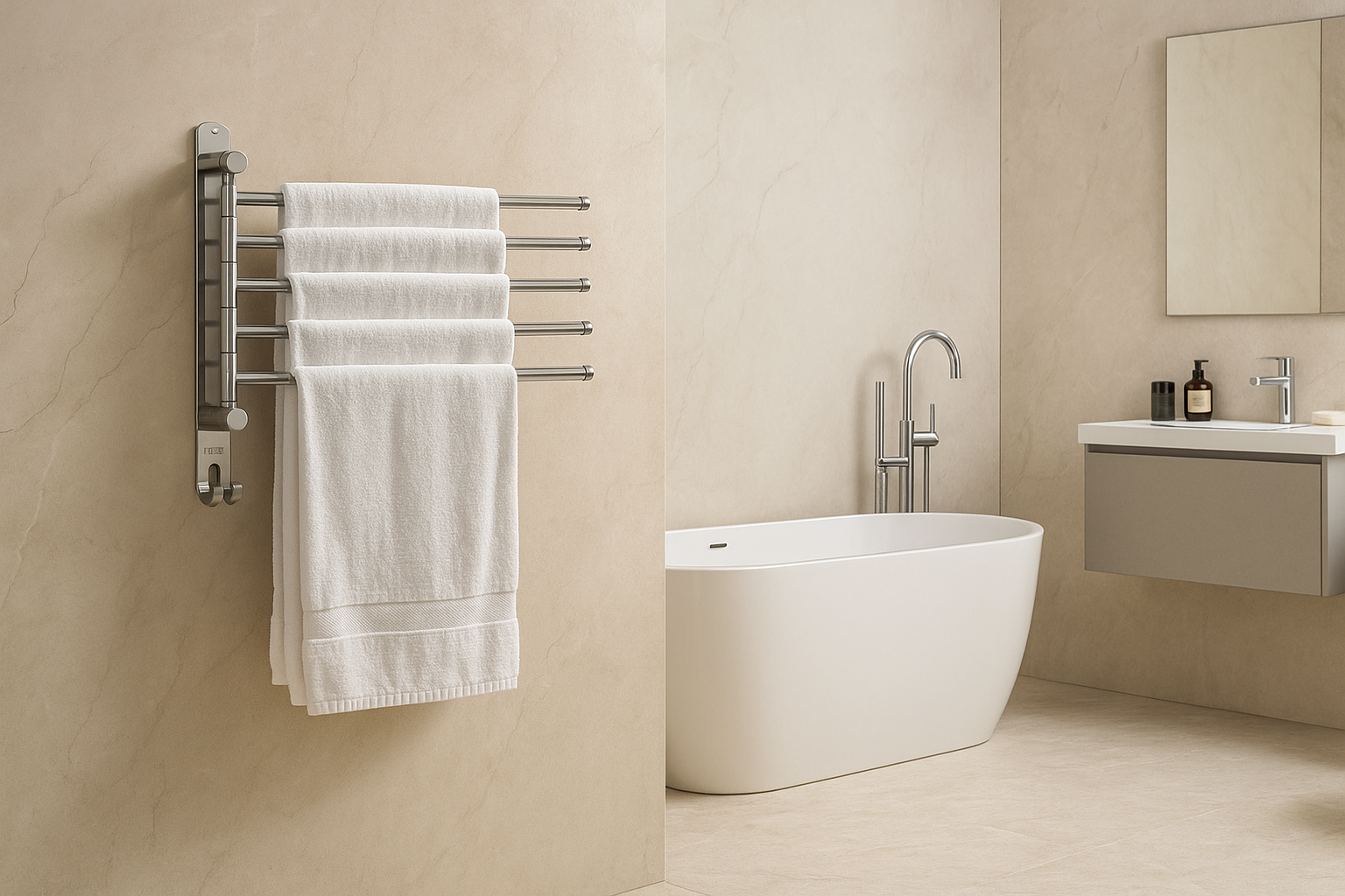 Handtuchhalter Meridian – 5 Stangen