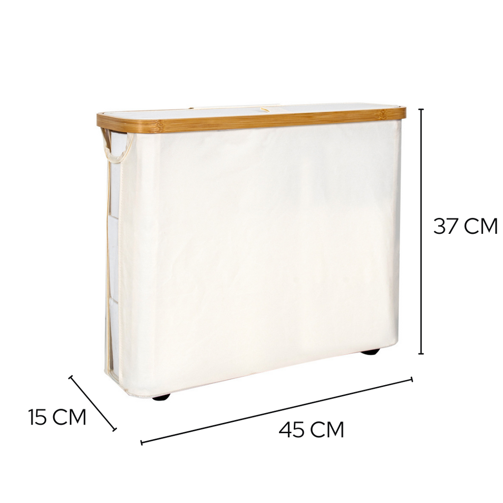 DOESS Toilet Roll Holder Bamboo Vault