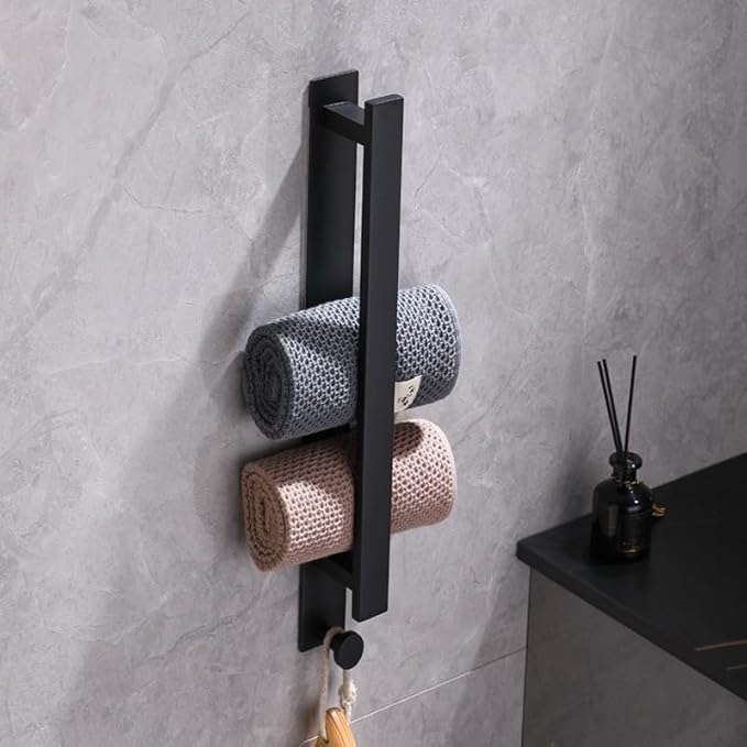 Handtuchhalter Boreal – Schwarz