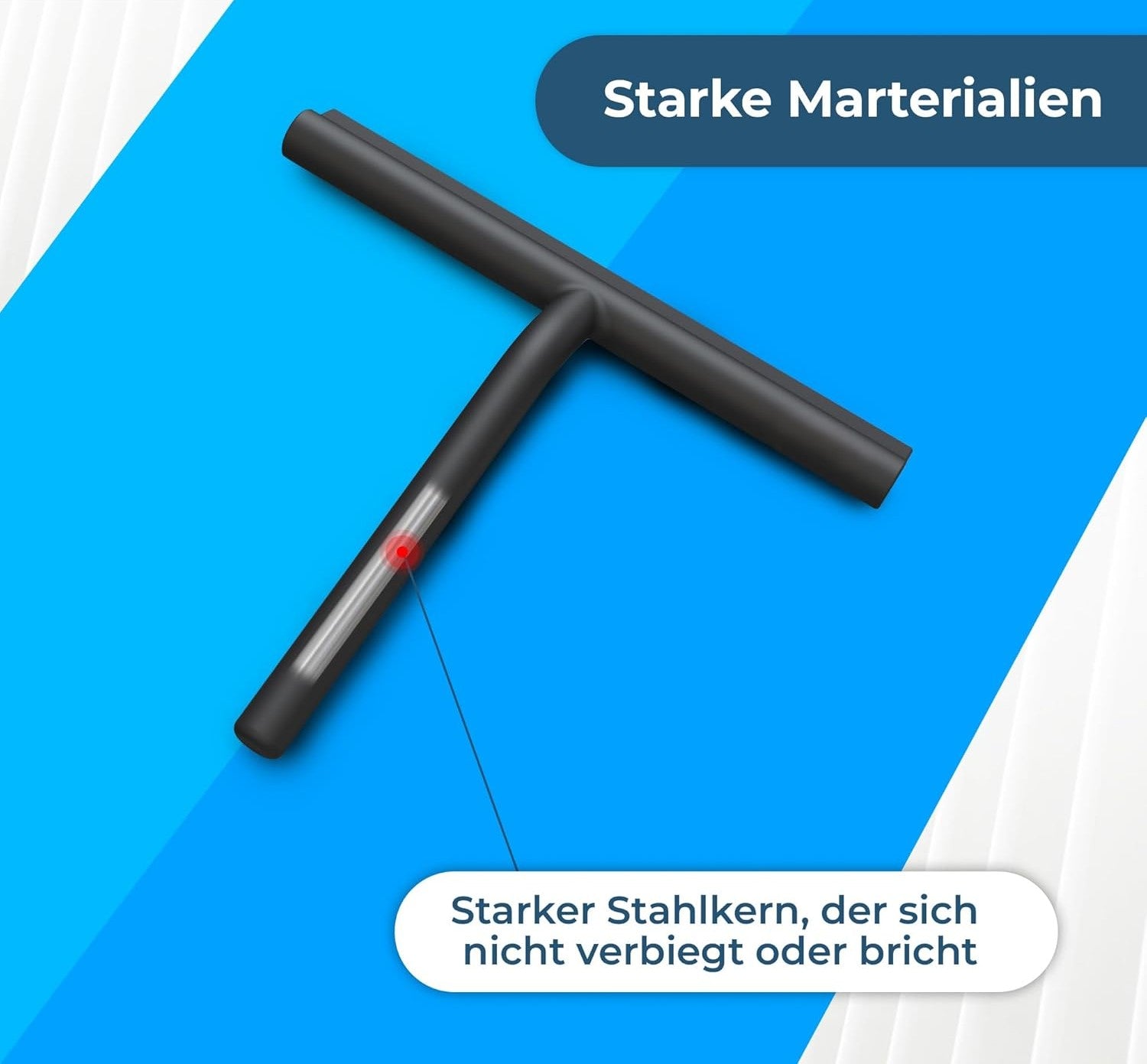 DOESS Duschabzieher mit runder Halterung