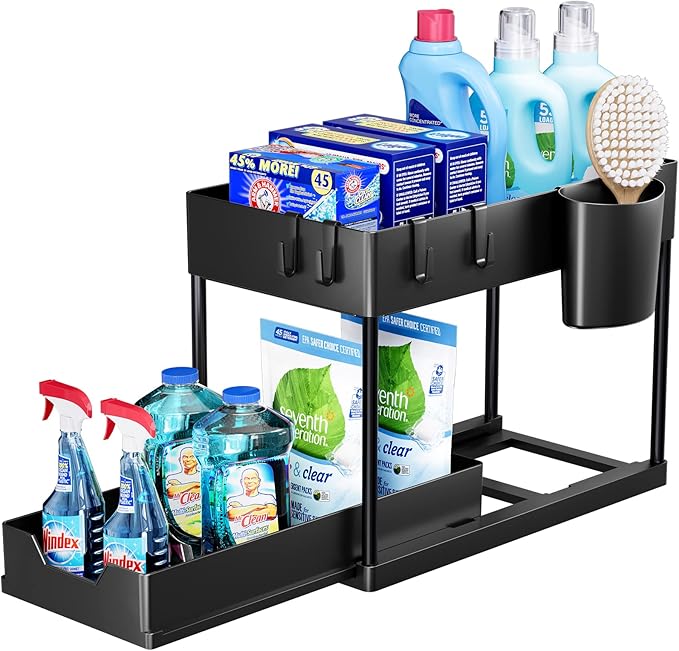 DOESS Multifunctional Kitchen Shelf- Black