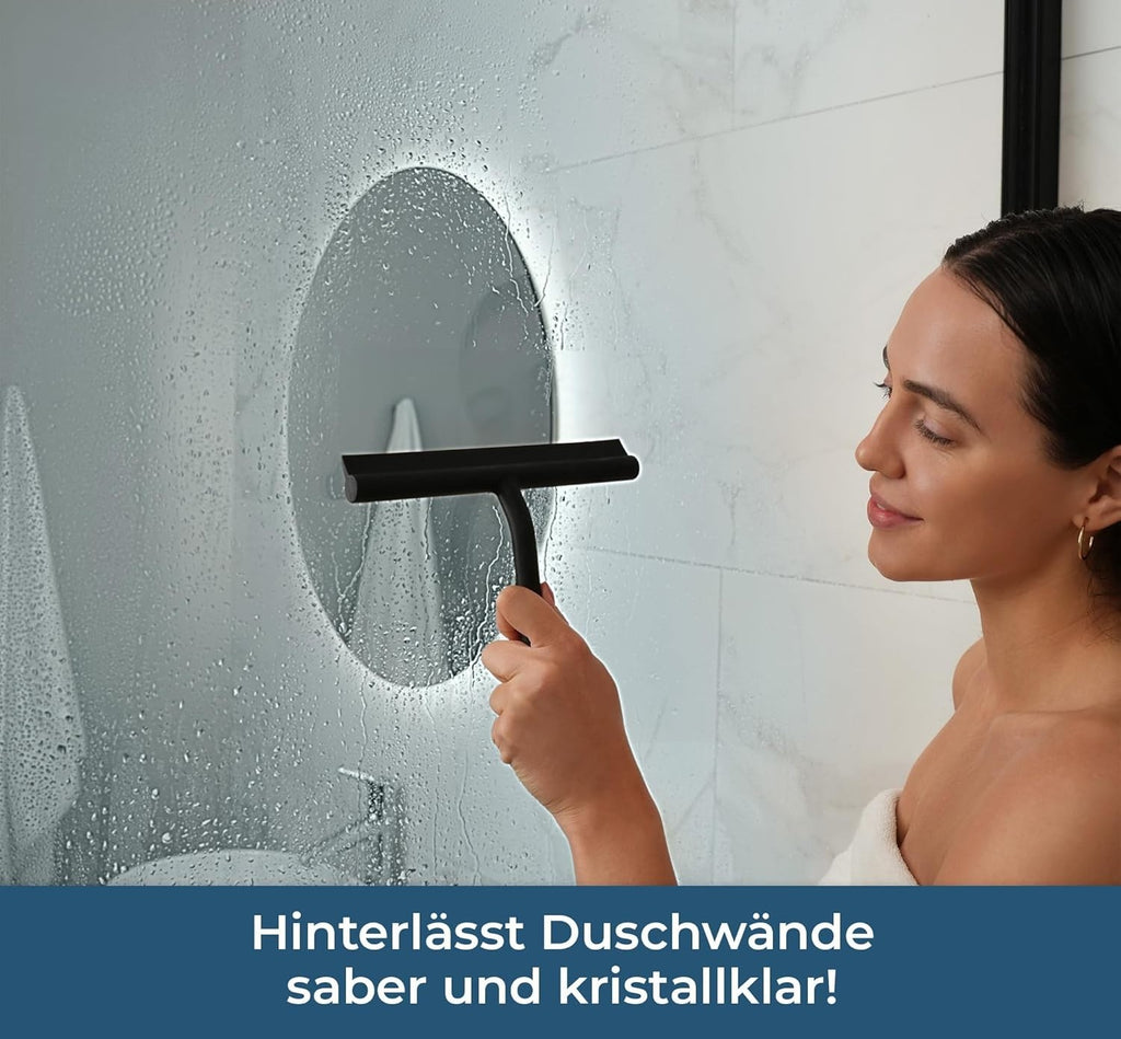 DOESS Duschabzieher mit runder Halterung