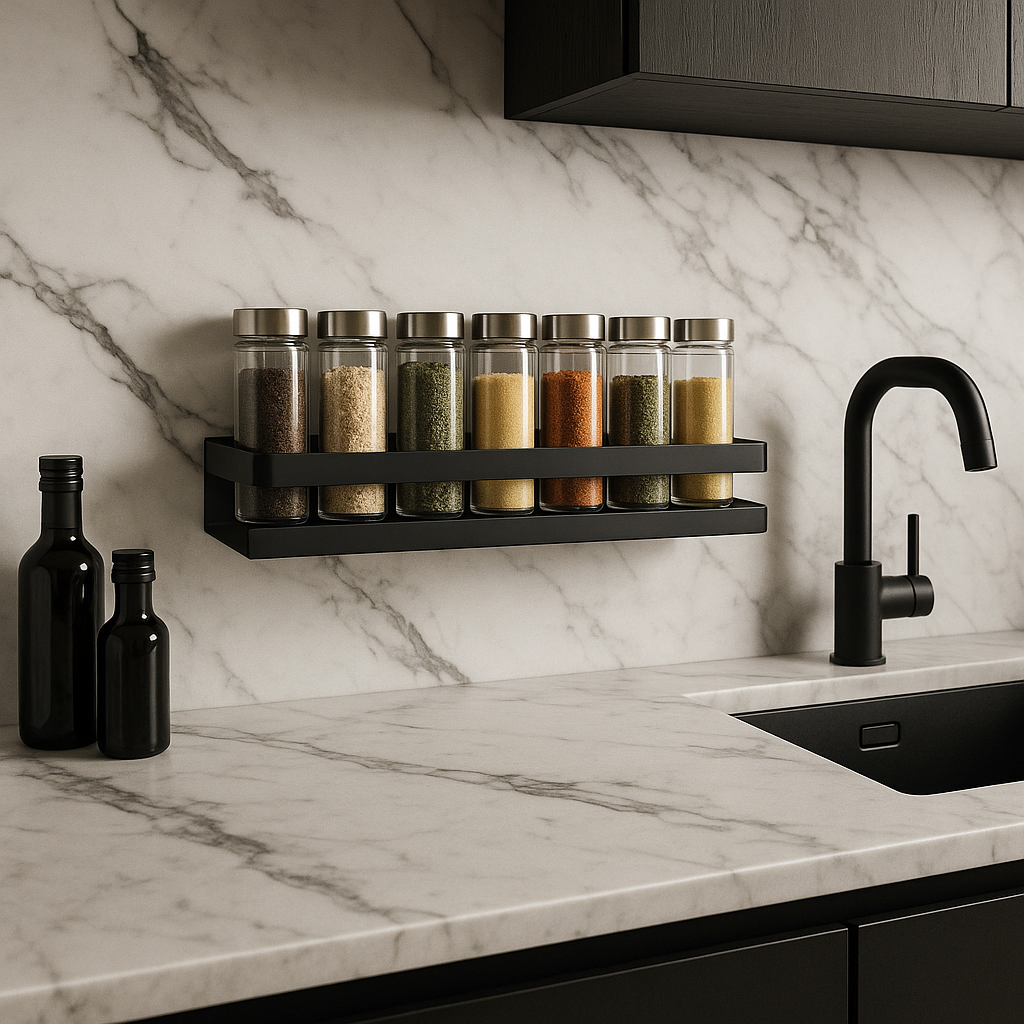 DOESS Spice Rack Noir -L