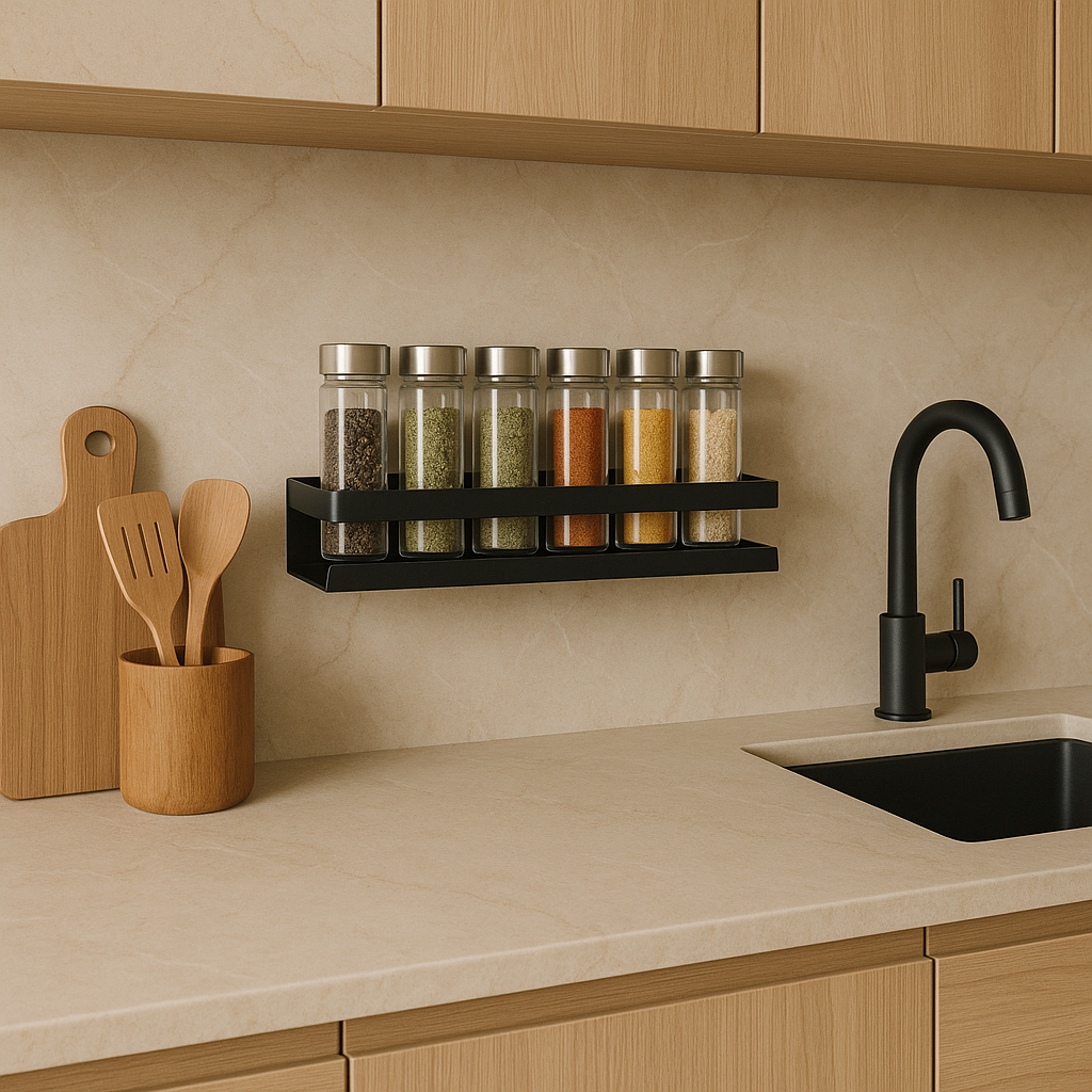 DOESS Spice Rack Noir -L