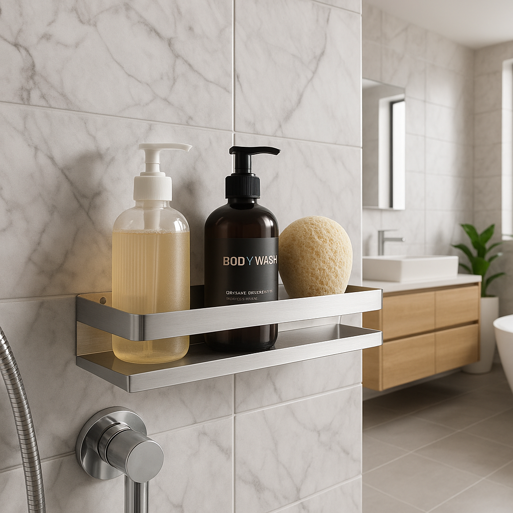 DOESS Shower Rack Argent -L