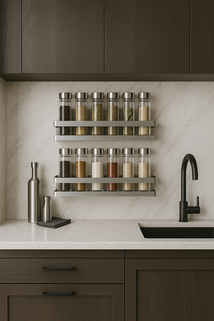 DOESS Spice Rack Argent -L