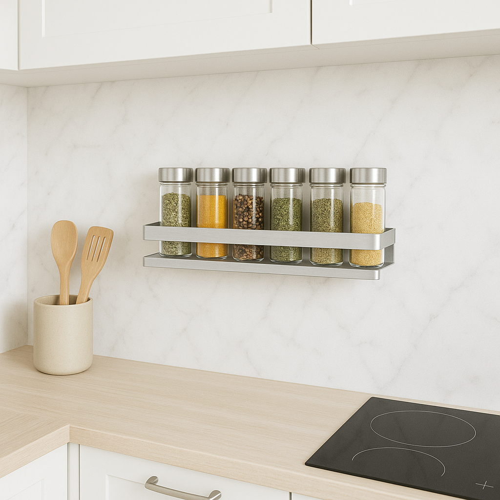 DOESS Spice Rack Argent -L