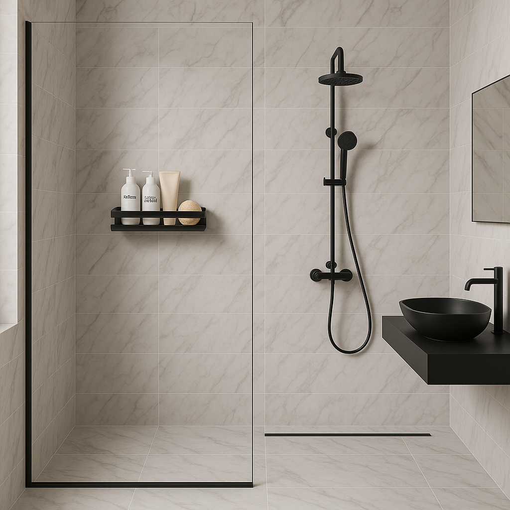 DOESS Shower Rack Noir -M