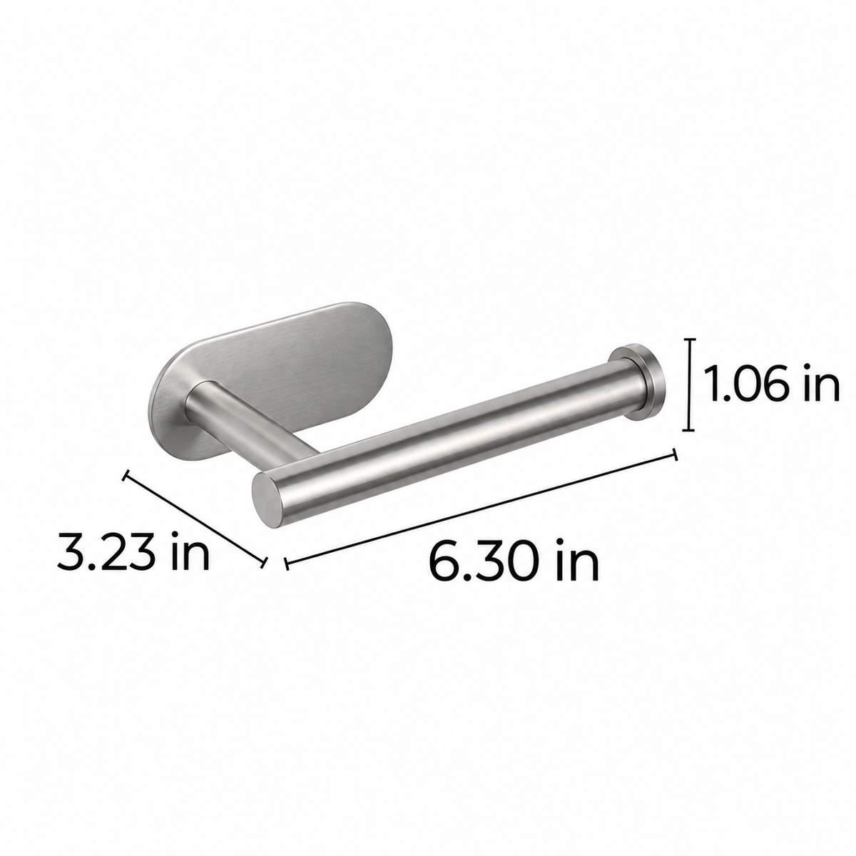 Toilet Paper Holder Silhouette -Silver