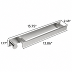 Towel Holder Boreal -Silver
