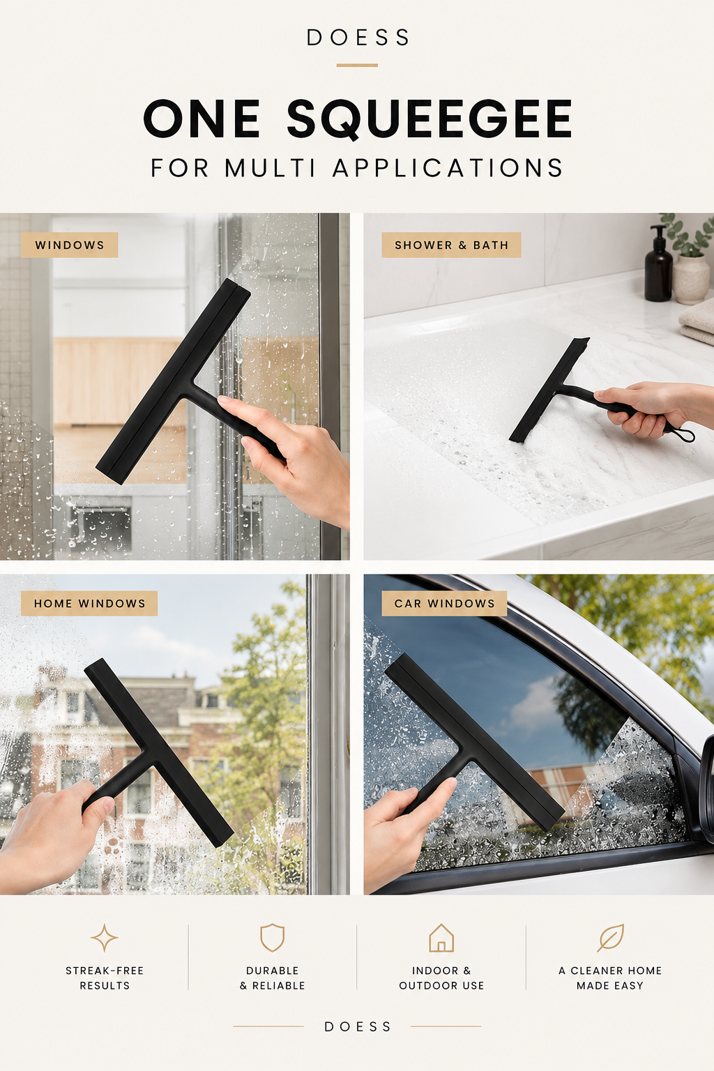 DOESS Shower Squeegee