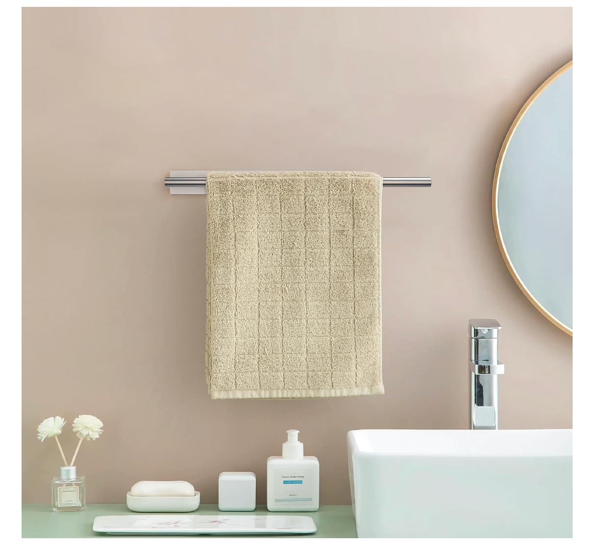 Office Restroom Set - Silver