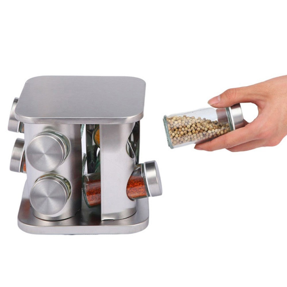 Gewürzregal Mirage – 8 Gewürzgläser