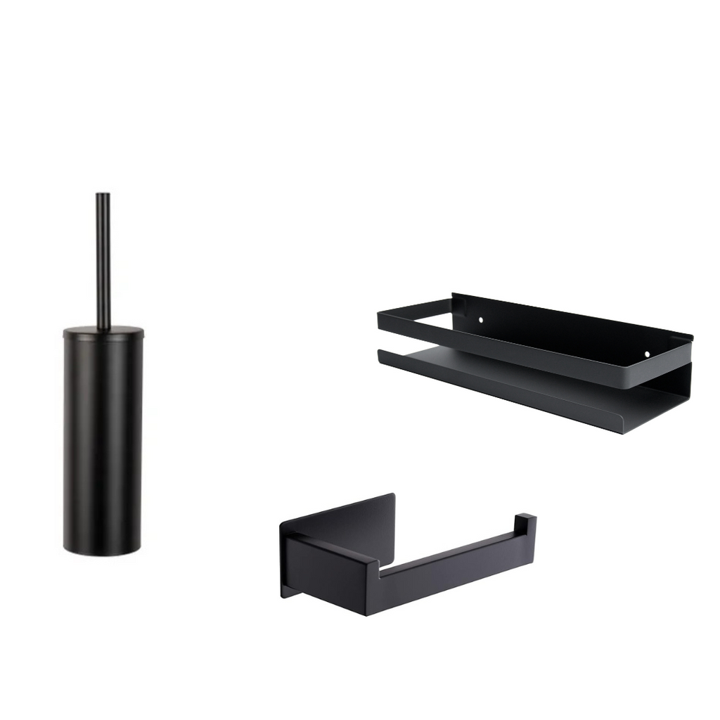 Badkamer Essentials Set -Zwart