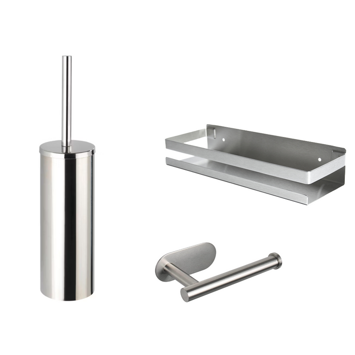 Silver Bathroom Essentials Set