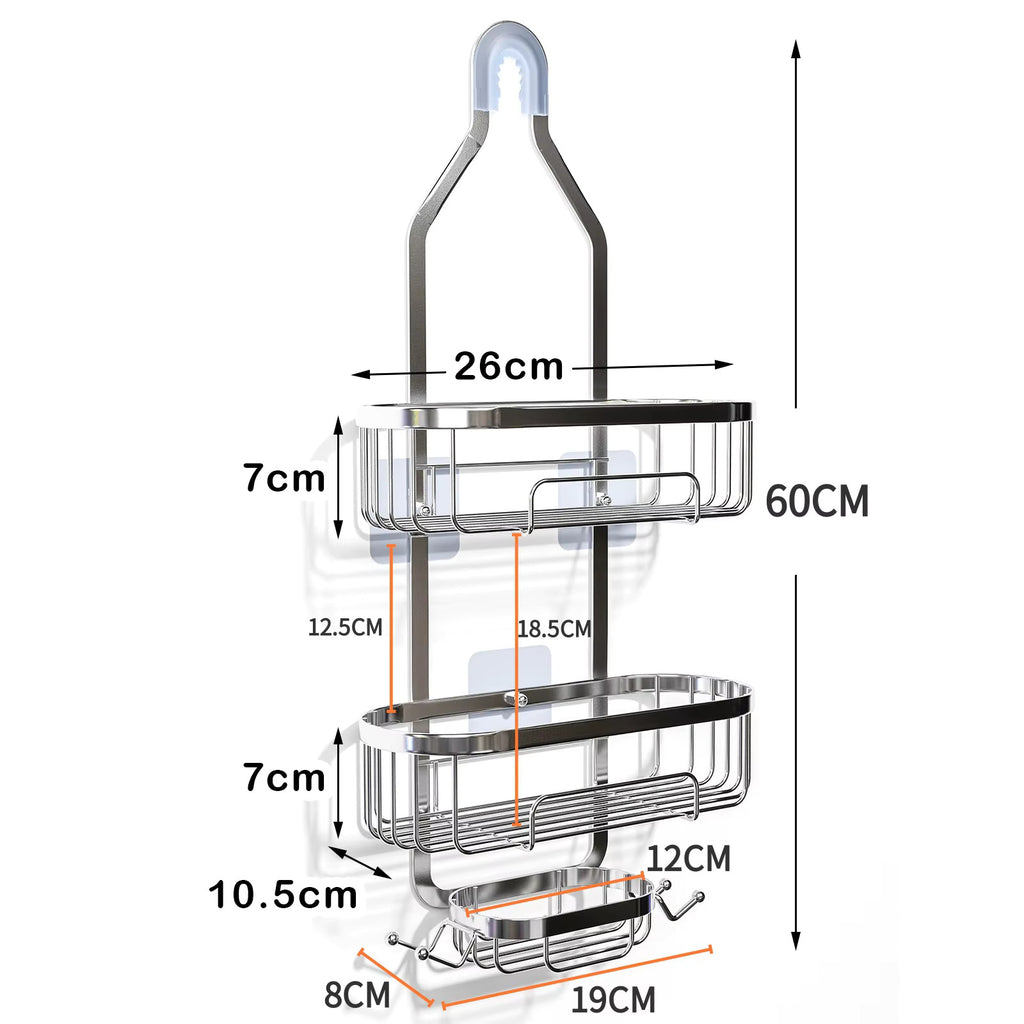 DOESS Shower Rack Zenith -Black