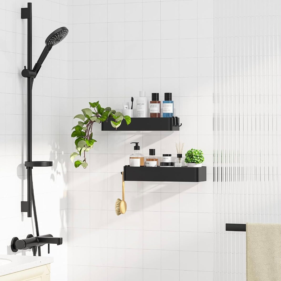 Shower Rack Linear Duo Set