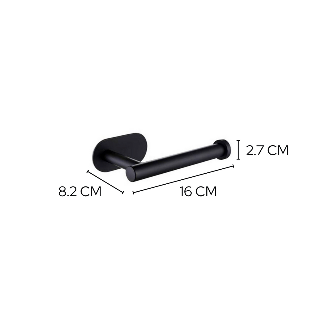 Toilettenpapierhalter Silhouette – Schwarz