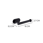 Toilettenpapierhalter Silhouette – Schwarz