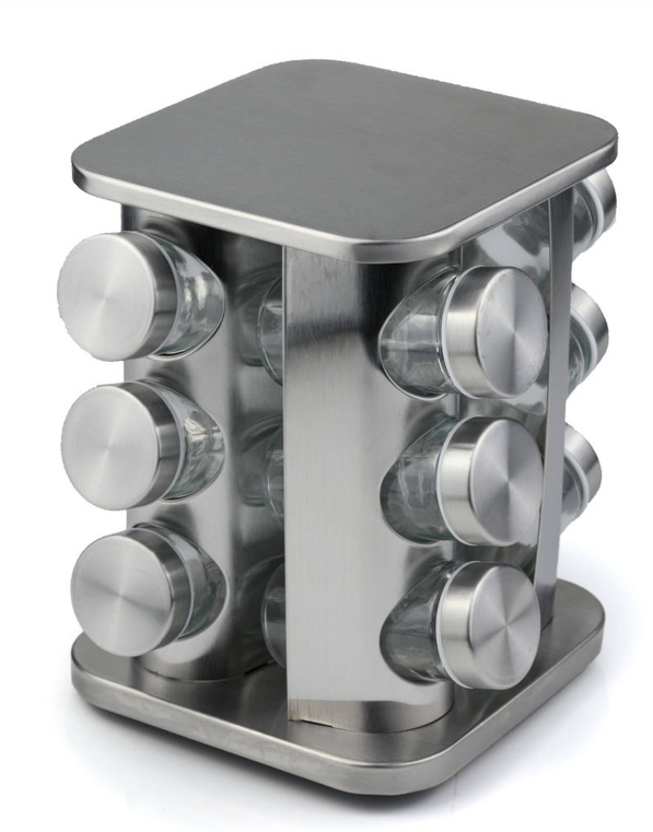 Gewürzregal Mirage – 12 Gewürzgläser