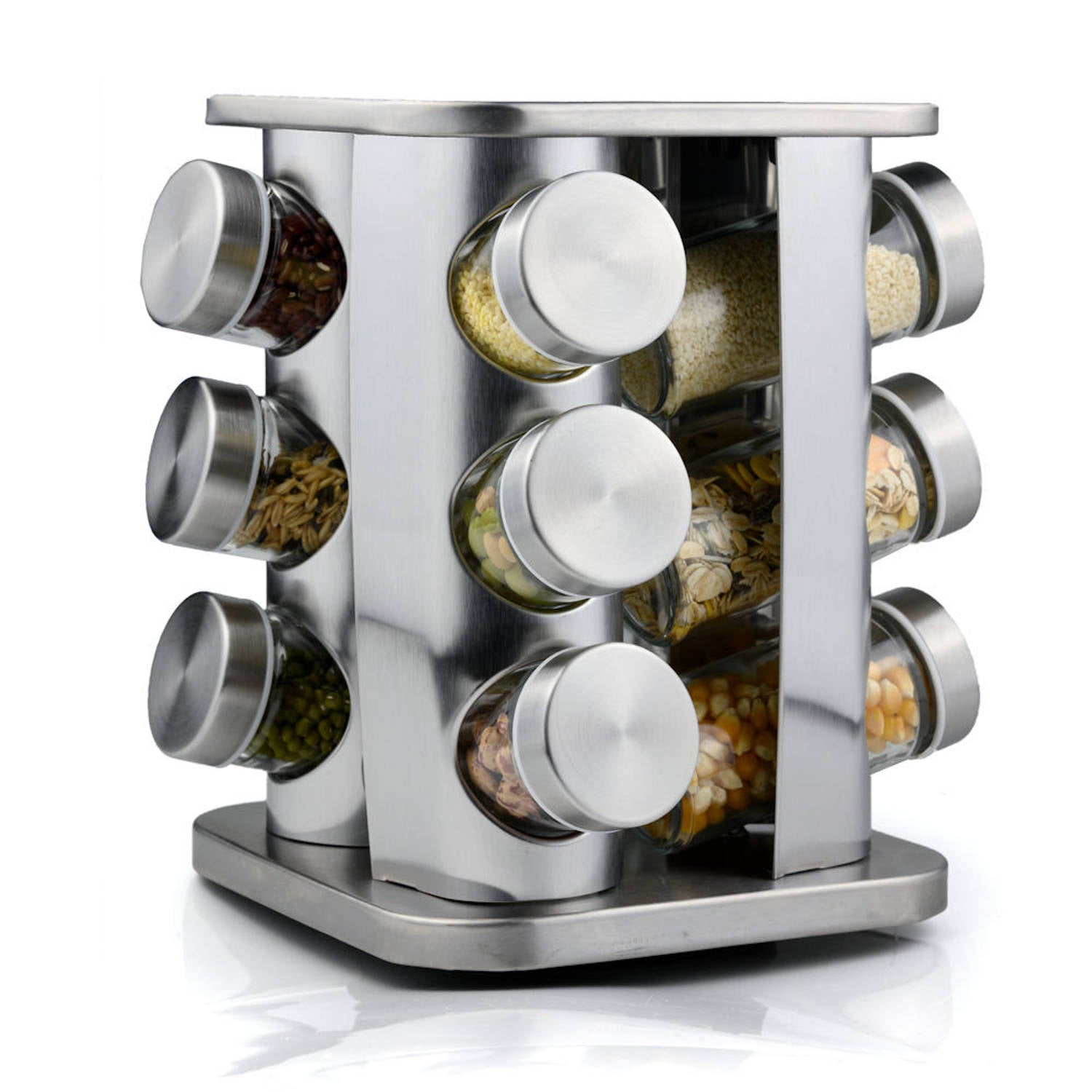 Gewürzregal Mirage – 12 Gewürzgläser
