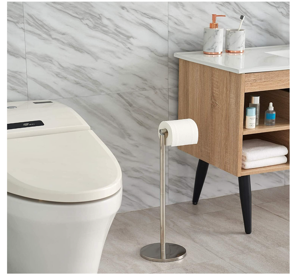 DOESS Toilet Paper Holder Monolith -Silver