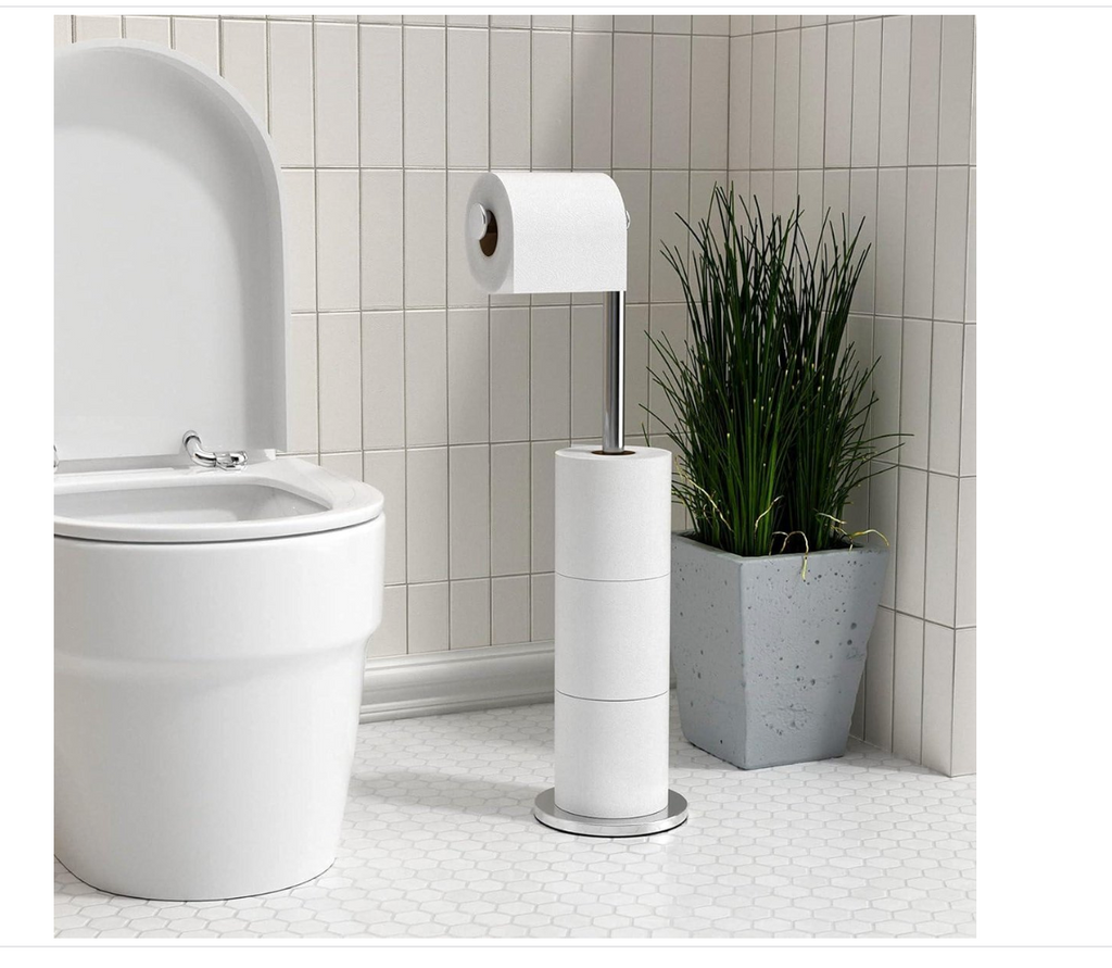 DOESS Toilet Paper Holder Monolith -Silver