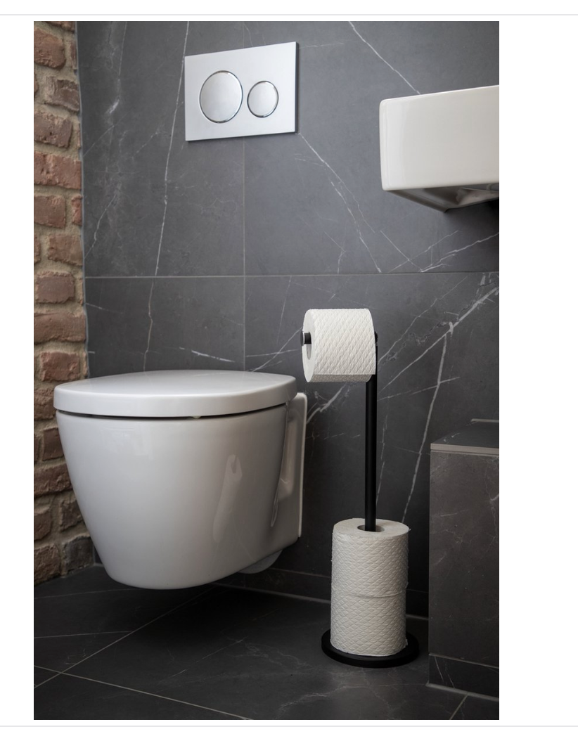 Toilettenpapierhalter Monolith – Schwarz
