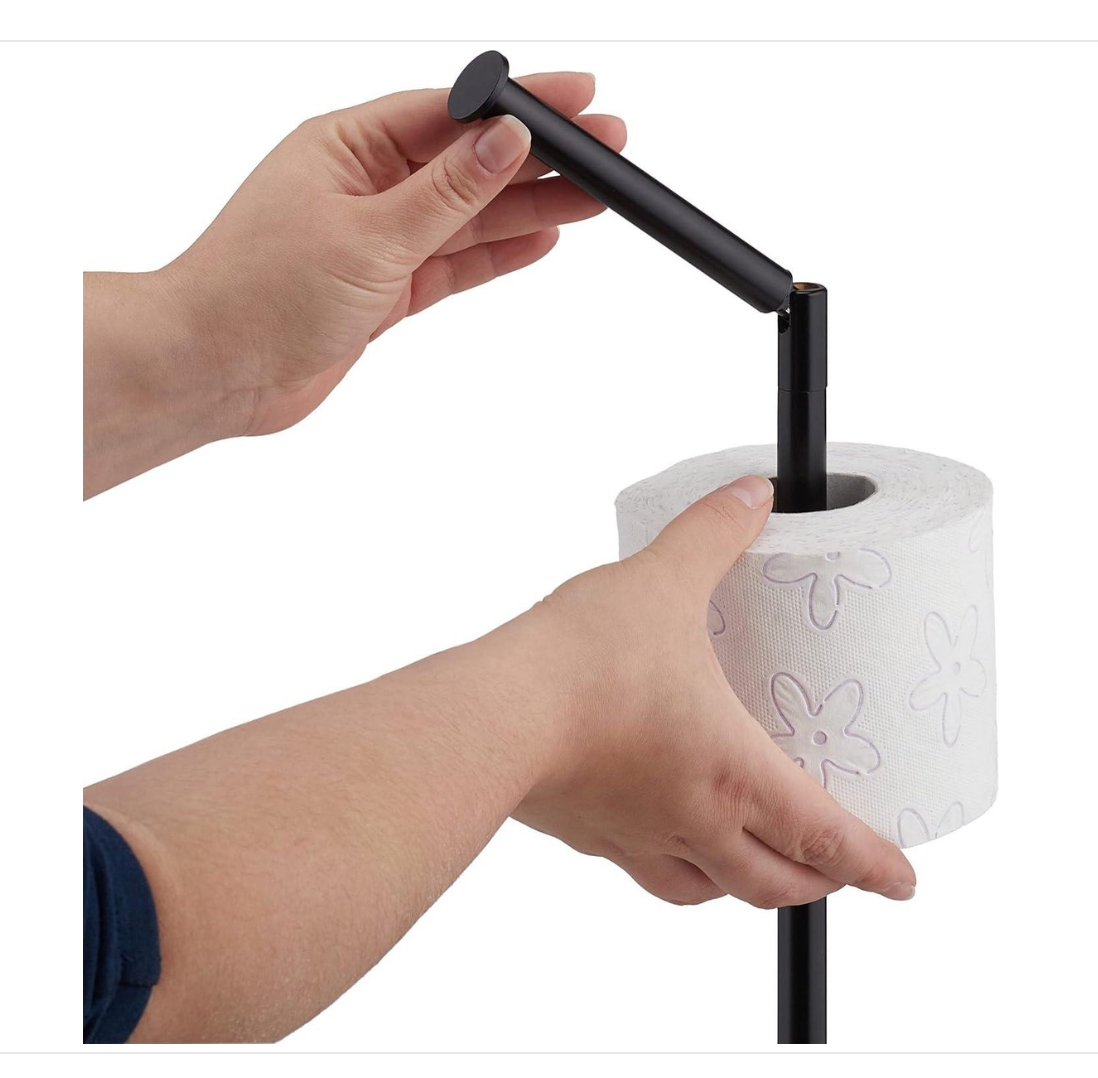 Toilettenpapierhalter Monolith – Schwarz
