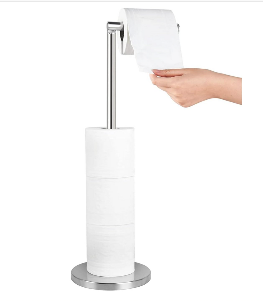 DOESS Toilet Paper Holder Monolith -Silver