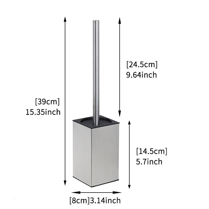 DOESS Toilet Brush Arc -Polished Silver