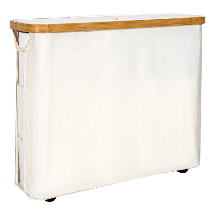DOESS Toilet Roll Holder Bamboo Vault