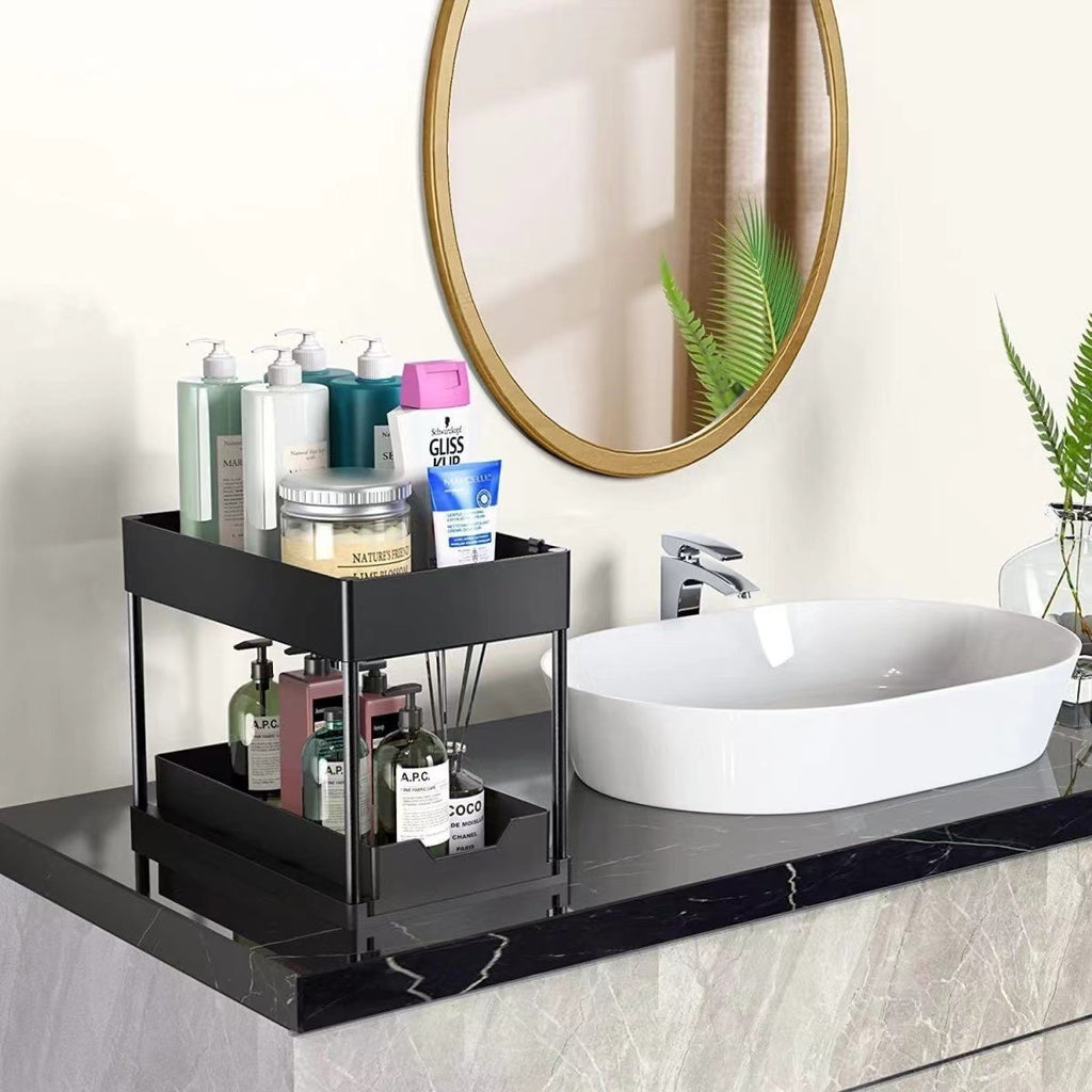 DOESS Multifunctional Kitchen Shelf- Black