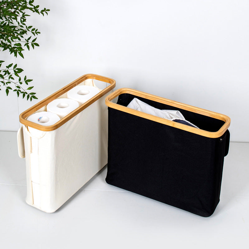 DOESS Toilet Roll Holder Bamboo Vault