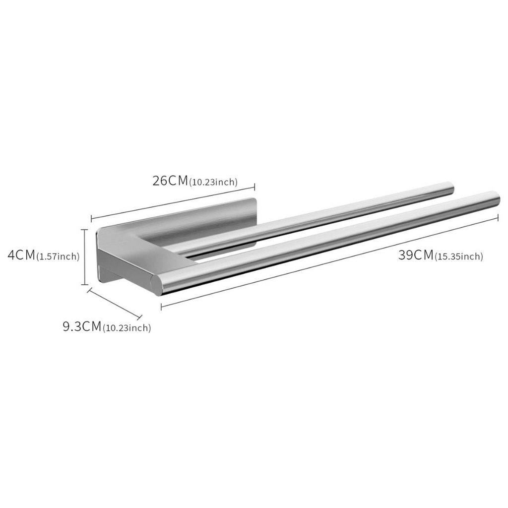 DOESS Towel Holder Deux -Silver