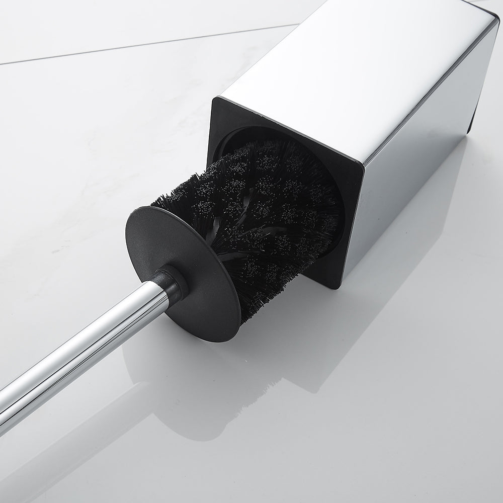 DOESS Toilet Brush Arc -Polished Silver